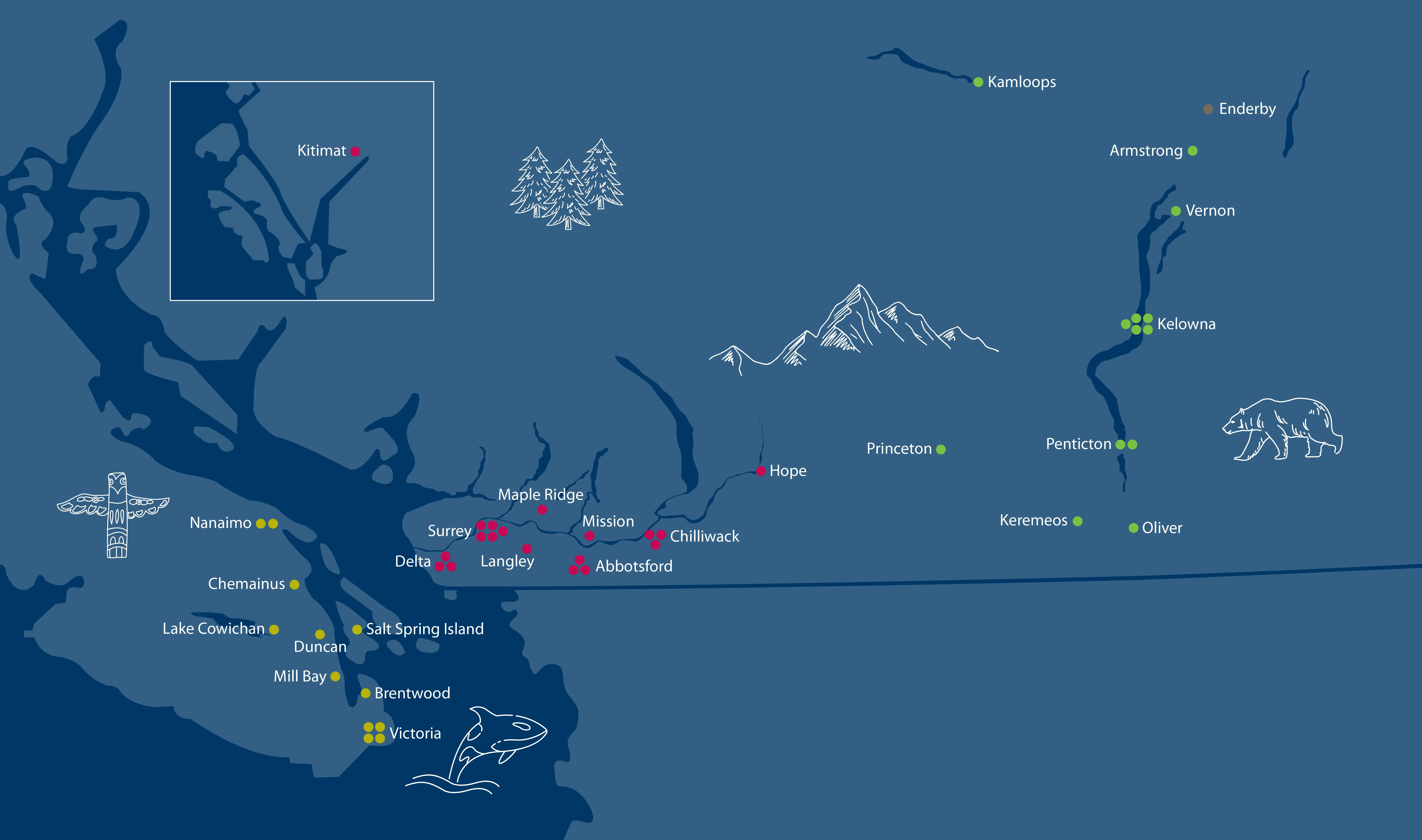 map of branch locations